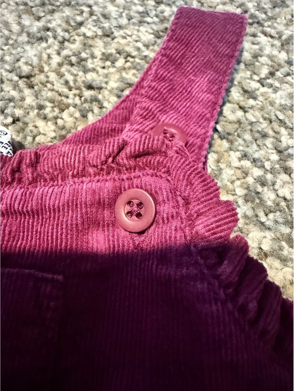 Gymboree Garnet Corduroy Overalls Size 3-6 Months